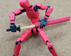 Dummy model 36p katana with sleeve